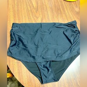 Tournesol 4XL Women’s Black High Waisted Swim Bottoms Brand New